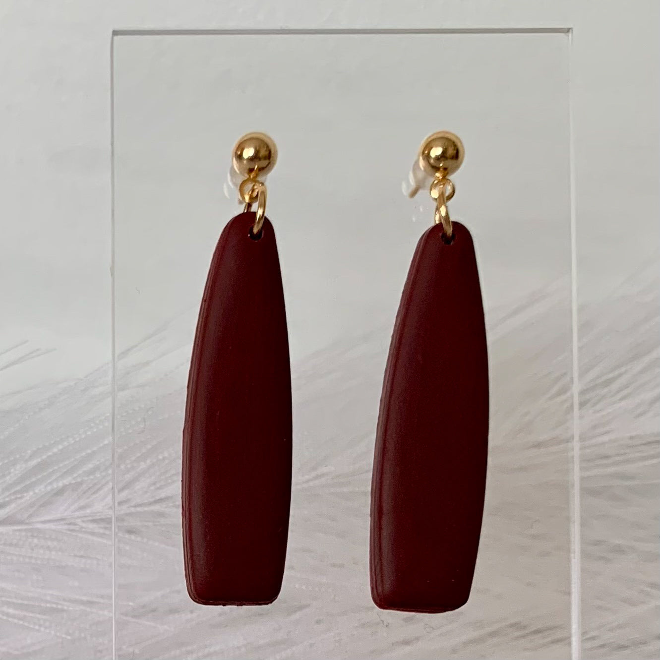 Deep Burgundy Dangle