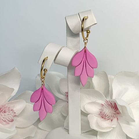 Soft Pink Flower Earrings